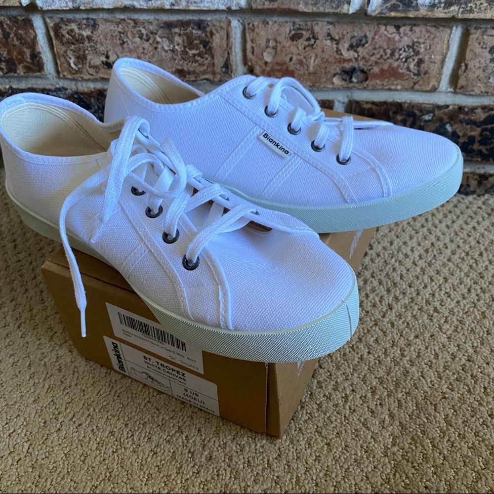 White canvas Biankina St. Tropez sneakers